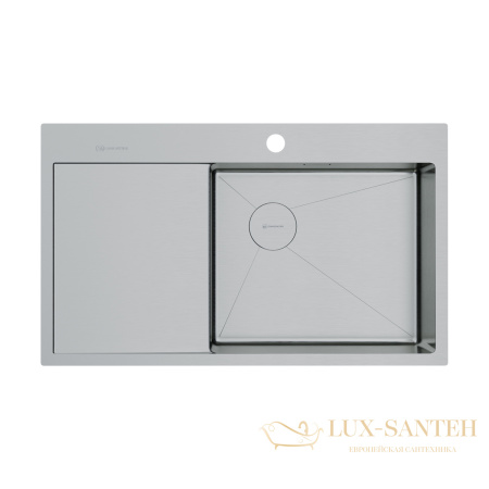 кухонная мойка omoikiri akisame 86-in-r side 4997042, нержавеющая сталь